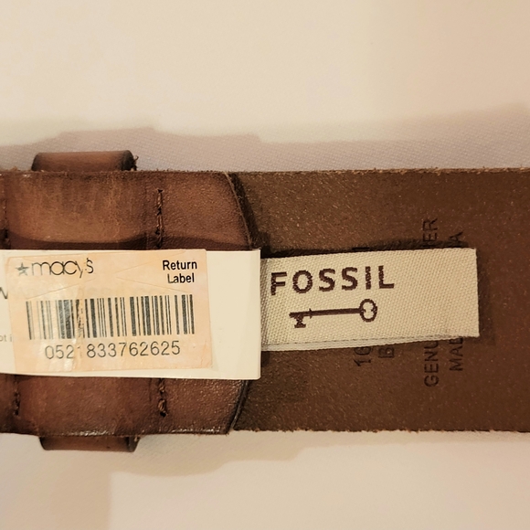 Fossil Women's M Leather Belt Floral Stations Multi Boho Southwestern Cowgirl - Picture 11 of 12